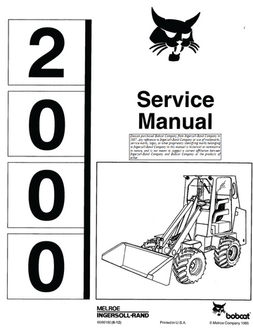 BOBCAT 2000 Wheel Loader