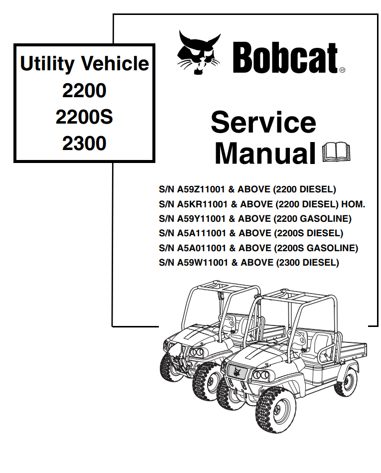 BOBCAT 2200 2200S 2300 UTV