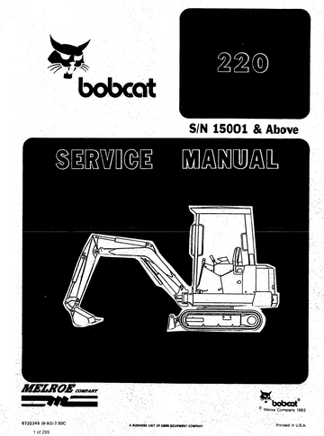 excavator repair service