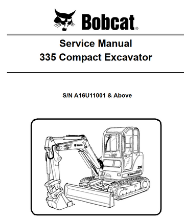 BOBCAT 335 COMPACT MINI EXCAVATOR