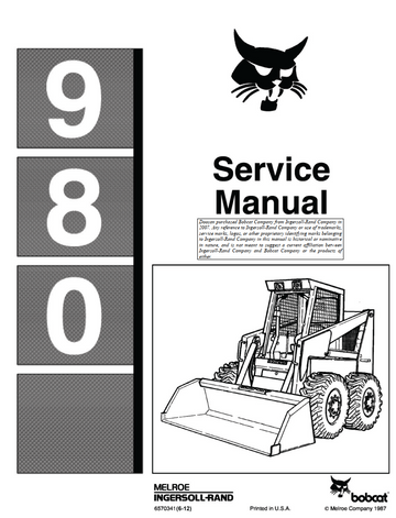 BOBCAT 980 SKID STEER LOADER