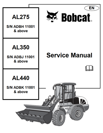 BOBCAT AL275 AL350 AL440 ARTICULATED WHEEL LOADER