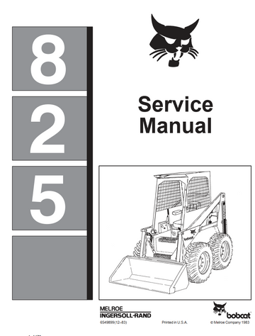 BOBCAT CLARK 825 SKID STEER LOADER