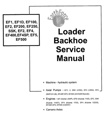 BOBCAT EARTH FORCE EF SERIES BACKHOE LOADER