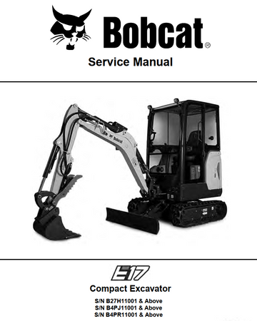 BOBCAT E SERIES E17 COMPACT EXCAVATOR