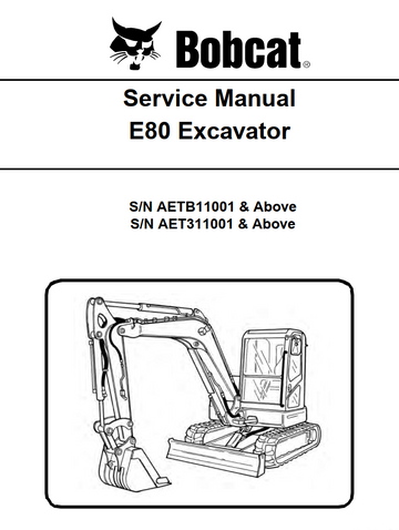 BOBCAT E SERIES E80 COMPACT EXCAVATOR