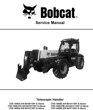 BOBCAT T35.130 T35.140 SA SLPA SB SLPB TELEHANDLER