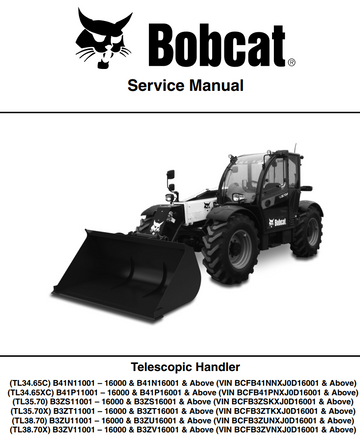 BOBCAT TL34.65 TL35.70 TL38.70 TELESCOPIC HANDLER