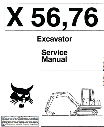 BOBCAT X 56 X 76 HYDRAULIC EXCAVATOR