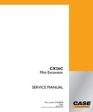 CASE CX26C MINI HYDRAULIC EXCAVATOR