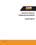 CASE CX330 TIER 3 III CRAWLER EXCAVATOR