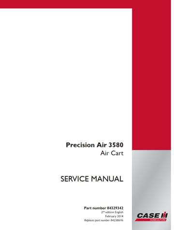 CASE IH PRECISION AIR 3580 AIR CART