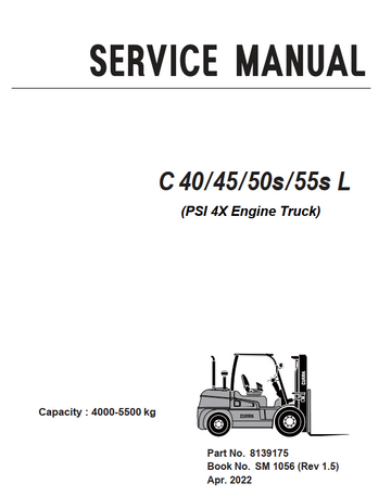 CLARK C40 C45 C50s C55s L PSI 4X ENGINE TRUCK FORKLIFT