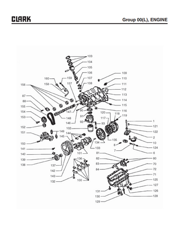 CLARK C60 C70 C75 C80 D AND L FORKLIFT