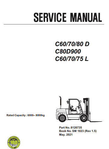 CLARK C60 C70 C80 D C80 D900 C60 C70 C75 L FORKLIFT