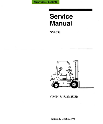 CLARK CMP 15 18 20 25 30 FORKLIFT