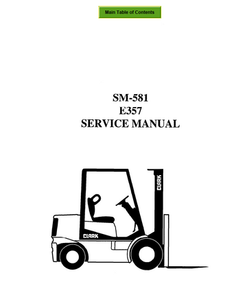 CLARK E357 SM-581 FORKLIFT TRUCK