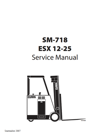 CLARK ESX 12 - 25 FORKLIFT TRUCK