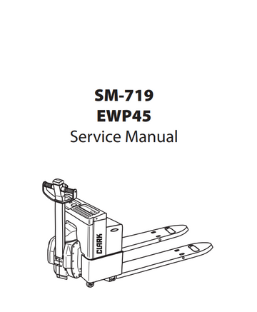 CLARK EWP45 EWP 45 SM 719 ELECTRIC PALLET JACK