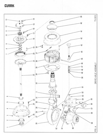 CLARK FD RD DRIVE AXLE