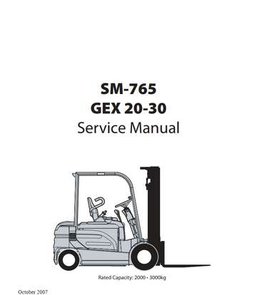 CLARK GEX 20 25 30 FORKLIFT TRUCK