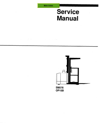 CLARK OP 15B OP15B SM-576 FORKLIFT TRUCK