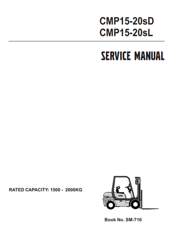 CLARK SF CMP 15L 18L 20SL 15D 18D 20SD FORKLIFT