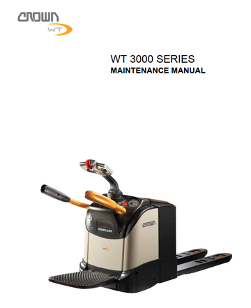 CROWN WT 3020 WT 3040 WT 3060 PALLET TRUCK