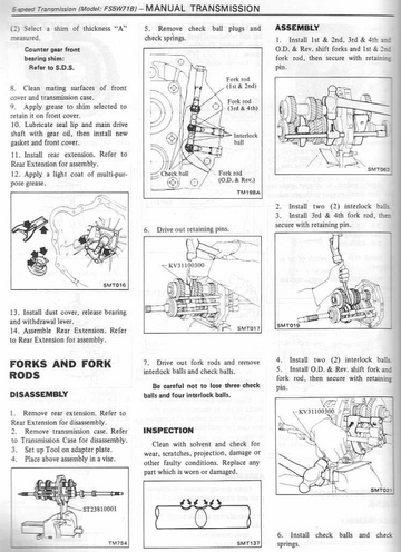 DATSUN BLUEBIRD 910 SERIES I II MANUAL TRANSMISSION