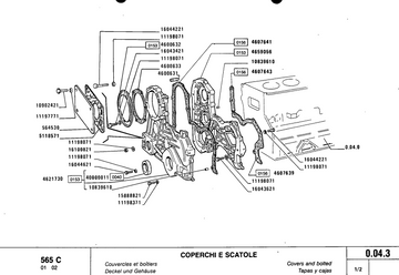 FIAT 565C 566-566DT TRACTOR PARTS CATALOG