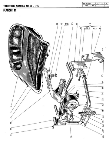 FIAT 715-7155L 750 750-750DT TRACTOR PARTS CATALOG