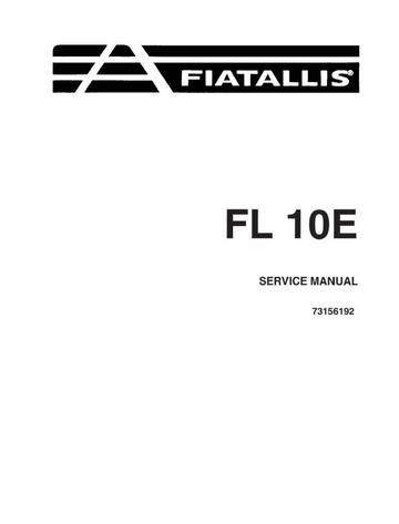 FIAT ALLIS FL10E FL 10E CRAWLER LOADER DOZER