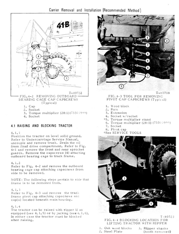 FIAT ALLIS HD-41 HD 41-B HD41 HD41B 31 CRAWLER TRACTOR