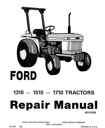 FORD 1310 1510 1710 COMPACT AND 1710 OFFSET TRACTOR