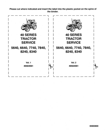 FORD 5640 6640 7740 7840 8240 8340 TRACTOR SHOP