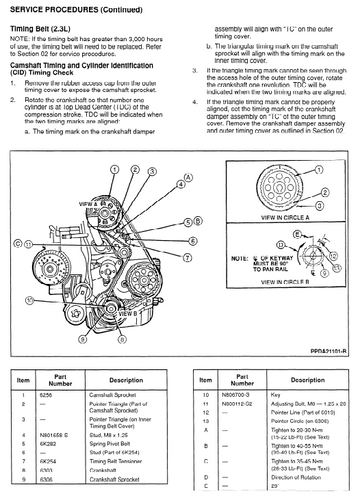 FORD LRG-423 LSG-423 2.3L LRG-425 2.5L INDUSTRIAL ENGINE