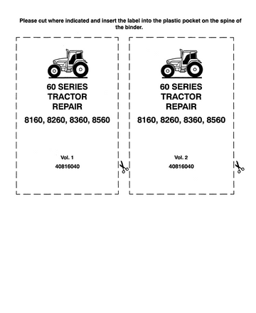 FORD NEW HOLLAND 60 SERIES 8160 8260 8360 8560 TRACTOR