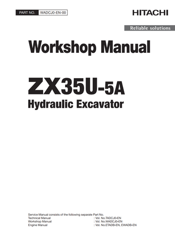 HITACHI ZAXIS ZX35U-5A HYDRAULIC EXCAVATOR