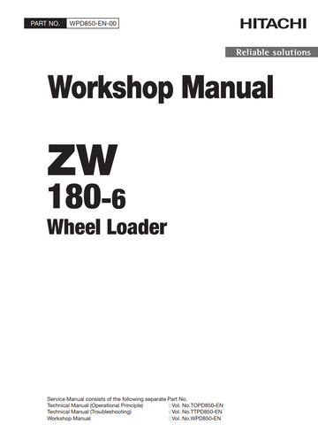 HITACHI ZW180 -6 LOADER TRACTOR