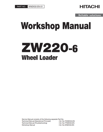 HITACHI ZW220 -6 TRACTOR LOADER
