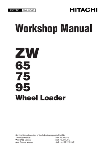HITACHI ZW65 ZW75 ZW95 TRACTOR