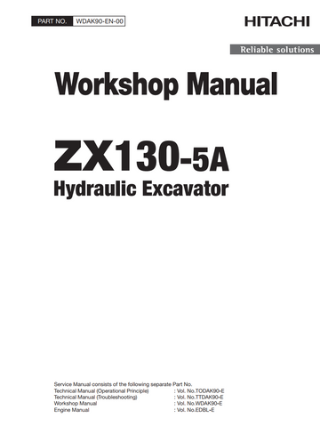 HITACHI ZX130 -5A HYDRAULIC LOADER