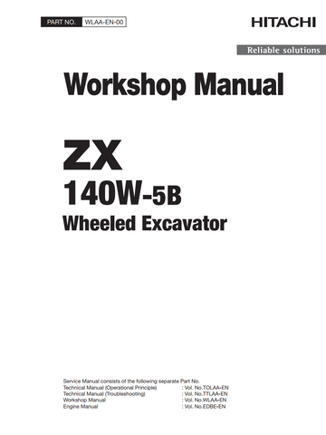 HITACHI ZX140W -5B TRACKED EXCAVATOR