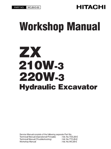 HITACHI ZX210W-3 ZX220W-3 DIGGER