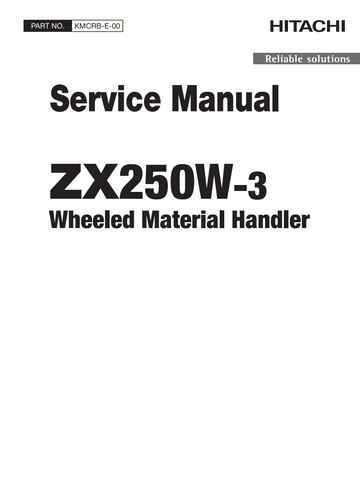 HITACHI ZX250W-3 WHEELED EXCAVATOR