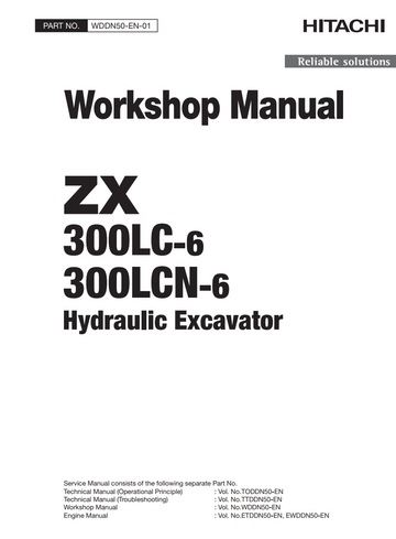 HITACHI ZX300LC-6 ZX 300LCN-6 DIGGER