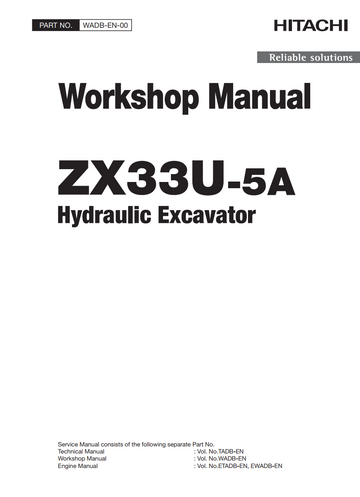 HITACHI ZX33U-5A HYDRAULIC LOADER