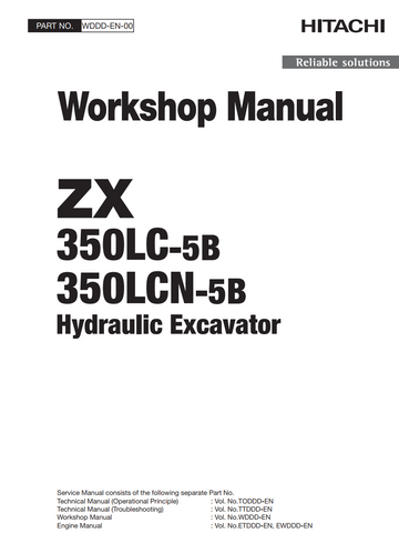 HITACHI ZX350LC-5B ZX350LCN-5B DIGGER
