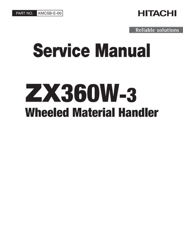 HITACHI ZX 360W-3 WHEELED MATERIAL HANDLER