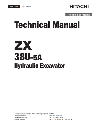 HITACHI ZX 38U -5A HYDRAULIC LOADER